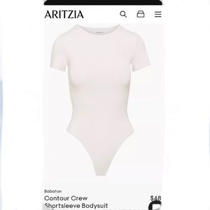 Aritzia Babaton Contour Crew Neck Bodysuit. Medium. Iced Lavender.